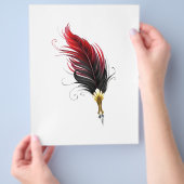 赤い羽根ペン(金ゴールドペン) チラシ (手)