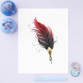 赤い羽根ペン(金ゴールドペン) チラシ (シングル)