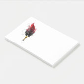 赤い羽根ペン(金ゴールドペン) ポストイット (アングル)