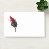 赤い羽根ペン(金ゴールドペン) ポストイット (オフィス)