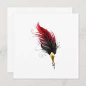 赤い羽根ペン(金ゴールドペン) メニュー (正面/裏面)