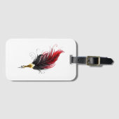 赤い羽根ペン(金ゴールドペン) ラゲッジタグ (正面横)