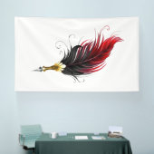 赤い羽根ペン(金ゴールドペン) 横断幕 (トレードショー)