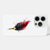 赤い羽根ペン(金ゴールドペン) Case-Mate iPhoneケース (裏面 (横))