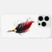赤い羽根ペン(金ゴールドペン) Case-Mate iPhoneケース (裏面 (横))