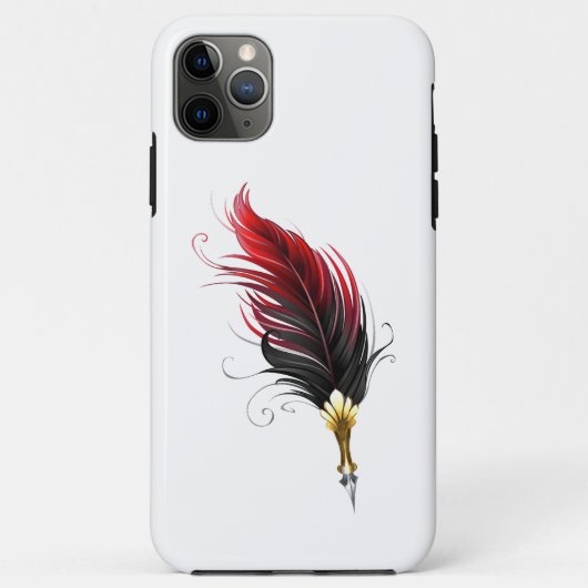 赤い羽根ペン(金ゴールドペン) Case-Mate iPhoneケース (裏面)