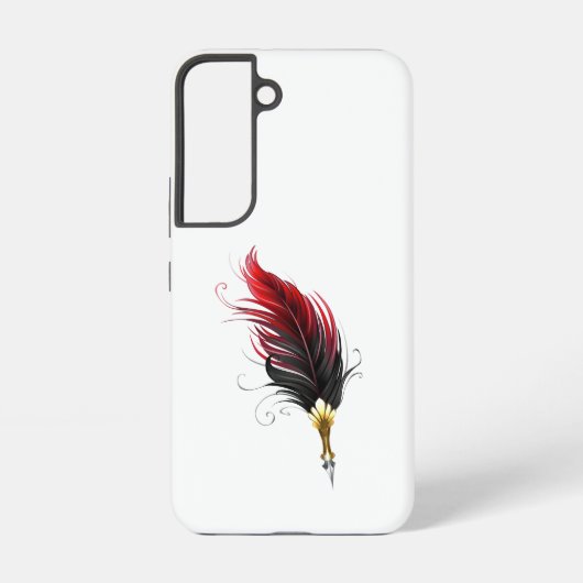 赤い羽根ペン(金ゴールドペン) SAMSUNG GALAXYケース (裏面)