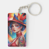 赤い羽 キーホルダー (裏面)