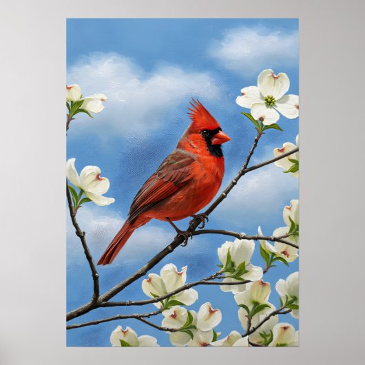 赤い翼と白い花びら ポスター (正面)