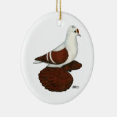 赤い翼鳩 セラミックオーナメント (右)