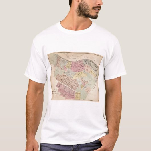 赤い翼、Goodhue郡、ミネソタの地図 Tシャツ (正面)
