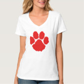 赤い肉球Tシャツ Tシャツ (正面)