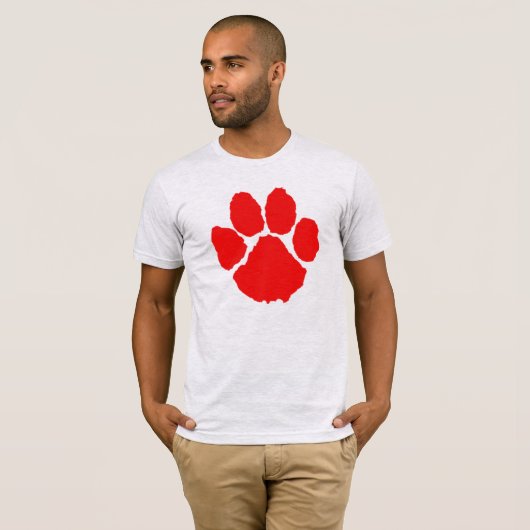 赤い肉球Tシャツ Tシャツ (正面フル)