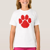 赤い肉球Tシャツ Tシャツ (正面)