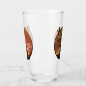 赤い肩掛けタカ最後の砂漠のライト タンブラーグラス (左)