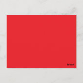 赤い背景でWebサイトバナーを強化 ポストカード (裏面)