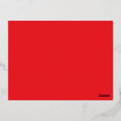 赤い背景でWebサイトバナーを強化 箔シーズンポストカード (裏面)