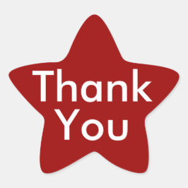 赤い背景にシールを貼ってくれてありがとう 星シール