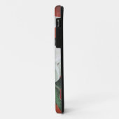 赤い背景にユリを呼ぶ Case-Mate iPhoneケース (裏面/左)