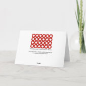 赤い背景に白いダイヤモンド シーズンカード (裏面)