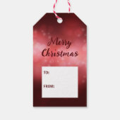 赤い背景に赤いキャンディ《写真》ぼけ味 ギフトタグ (裏面)