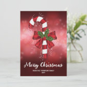 赤い背景に赤いキャンディ《写真》ぼけ味 シーズンカード (スタンド正面)