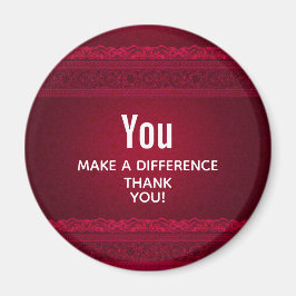 赤い背景に違いをエレガント付ける マグネット