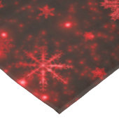 赤い背景のテーブルクロスの雪 テーブルクロス (アングル)