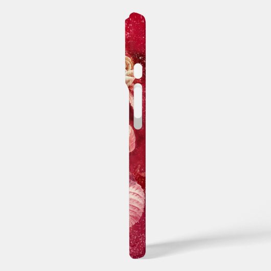 赤い背景のバラ Case-Mate iPhoneケース (裏面 / 左)