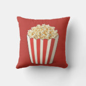 赤い背景のポップコーン クッション (裏面)