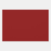 赤い背景の白い点 ラッピングペーパーシート (正面3)