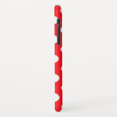 赤い背景の白の水玉模様 Case-Mate iPhoneケース (裏面/左)