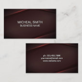 赤い背景の赤いグロー抽象芸術 名刺 (正面/裏面)