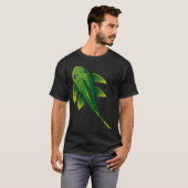 赤い背景の金魚 Tシャツ (正面フル)