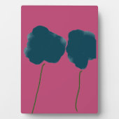 赤い背景を持つ木のアート フォトプラーク (正面)