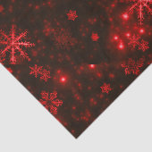 赤い背景を持つ雪片ティッシュペーパー 薄葉紙 (詳細)