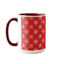 赤い背景カラーの白い雪カスタム片