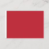 赤い背景 プレイスカード (正面)