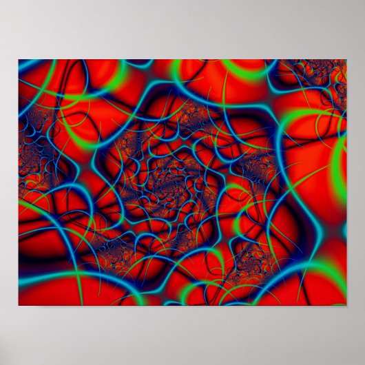 赤い背景 ポスター (正面)