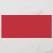 赤い背景 メニュー (裏面)