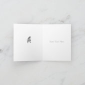 赤い胸とツタの季節のクリスマス シーズンカード (内部)