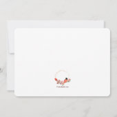 赤い胸の鳥 招待状 (裏面)