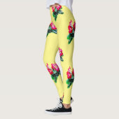 赤い腺花 レギンス (左)