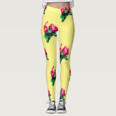 赤い腺花 レギンス (正面)