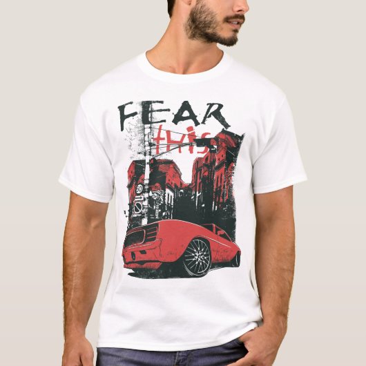 赤い自動車 Tシャツ (正面)
