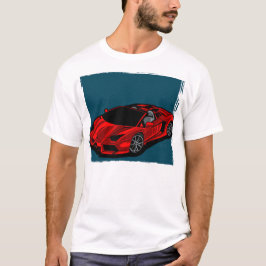 赤い自動車 Tシャツ