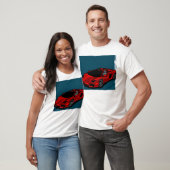 赤い自動車 Tシャツ (ユニセックス)