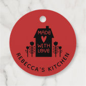 赤い自家製の愛 フェイバータグ (裏面)