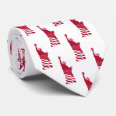 赤い自由のパターン愛国心エレガント像 ネクタイ (ロール)