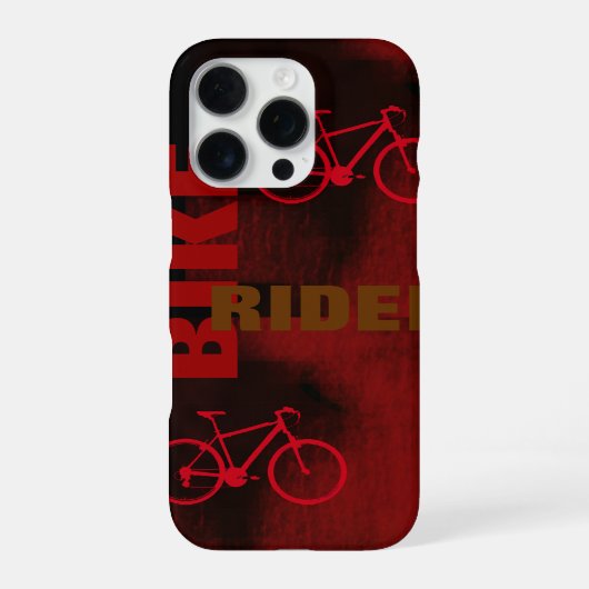 赤い自転車乗り iPhoneケース (裏面)